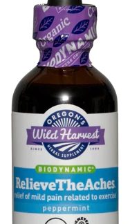 Oregon's Wild Harvest Relieve The Aches Biodynamic Herbal Tonic Organic Peppermint -- 2 fl oz