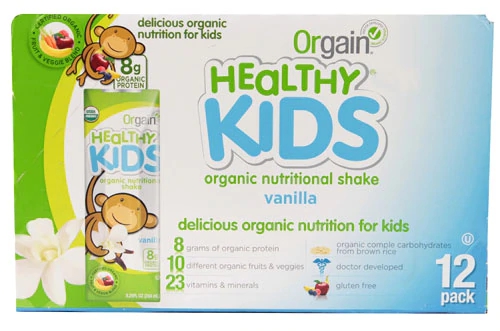 Orgain Healthy Kids® Organic Nutritional Shake Vanilla -- 12 Shakes
