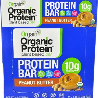 Orgain Organic Protein Bar Peanut Butter -- 12 Bars