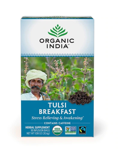 Organic India Tulsi Tea India Breakfast -- 18 Tea Bags