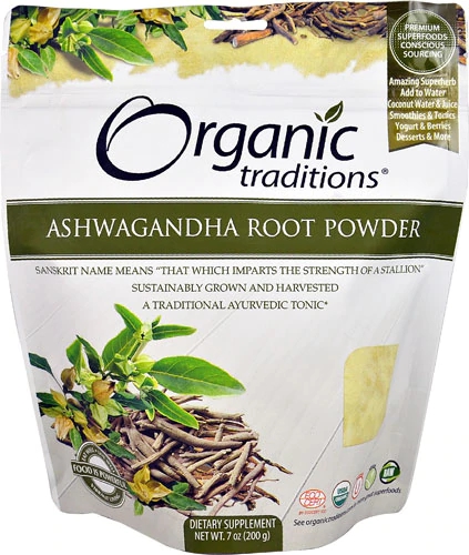 Organic Traditions Ashwagandha Root Powder -- 7 oz