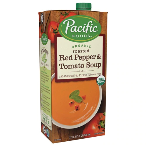 Pacific Foods Organic Soup Gluten Free Roasted Red Pepper and Tomato -- 32 fl oz