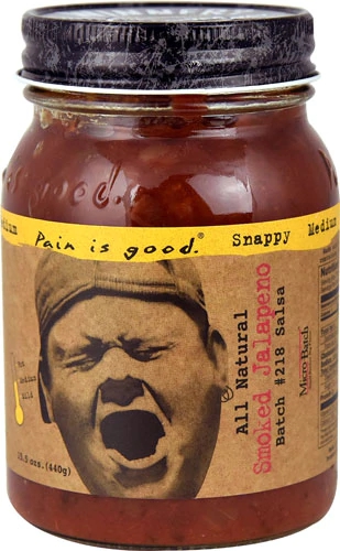 Pain Is Good Salsa Snappy Medium Batch #218 Smoked Jalapeno -- 15.5 oz