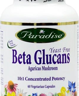 Paradise Herbs Beta Glucans Yeast Free -- 60 Vegetarian Capsules