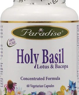 Paradise Herbs Holy Basil Lotus and Bacopa -- 60 Vegetarian Capsules