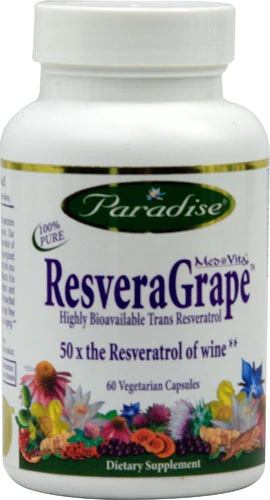 Paradise Herbs Med-Vita™ ResveraGrape™ -- 60 Vegetarian Capsules
