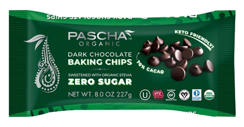 Pascha Organic Dark Chocolate Chips Sugar Free -- 8.8 oz