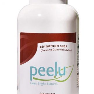 Peelu Chewing Gum with Xylitol Cinnamon Sass -- 300 Pieces