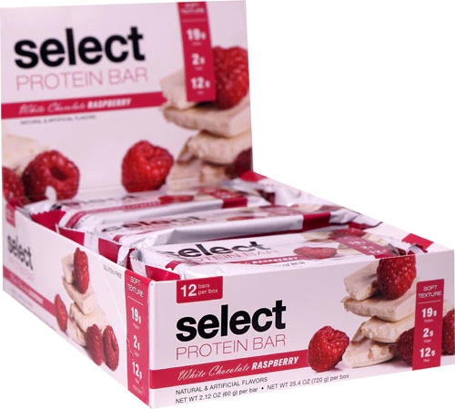 PEScience Select Protein Bar White Chocolate Raspberry -- 12 Bars