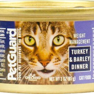 PetGuard Canned Cat Food Weight Management for Cats Turkey and Barley -- 3 oz