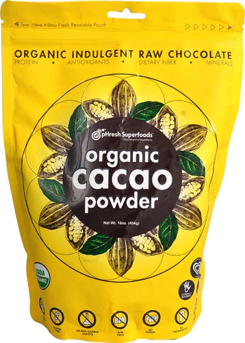 pHresh Products Organic Cacao Powder -- 16 oz