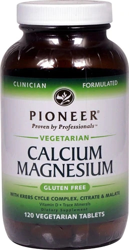 Pioneer Calcium Magnesium -- 120 Vegetarian Tablets