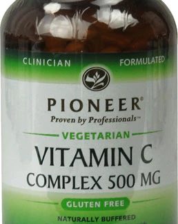 Pioneer Vitamin C Complex Gluten Free -- 500 mg - 180 Vegetarian Capsules
