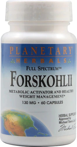 Planetary Herbals Forskohlii -- 130 mg - 60 Capsules