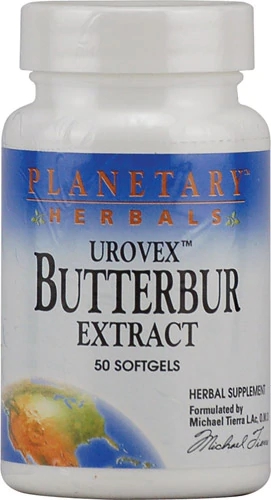 Planetary Herbals Urovex Butterbur Extract -- 50 Softgels