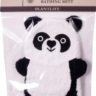 Plantlife Ramie Soft Cotton Bathing Mitt Panda -- 1 Cloth