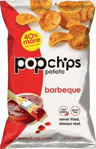 Popchips Gluten Free Popped Potato Chips Barbeque -- 5 oz