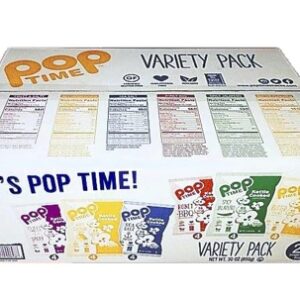 Poptime Kettle Cooked Popcorn Variety Pack -- 24 Pack