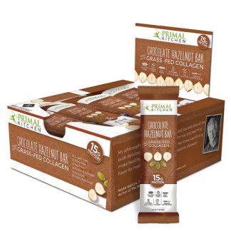 Primal Kitchen Collagen Fuel Bar Gluten Free Chocolate Hazelnut -- 12 Bars