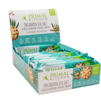 Primal Kitchen Collagen Fuel Bar Macadamia Sea Salt -- 12 Bars