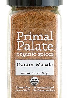 Primal Palate Organic Spices Garam Masala -- 1.6 oz