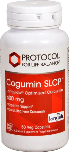 Protocol For Life Balance Cogumin SLCP™ Longvida® Optimized Curcumin -- 400 mg - 50 Veg Capsules