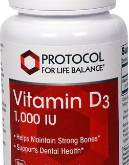 Protocol For Life Balance Vitamin D3 -- 1000 IU - 120 Softgels