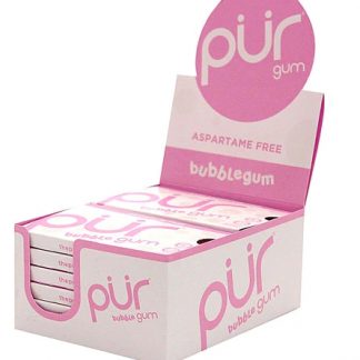 Pur Company Pur Gum Aspartame Free Bubble Gum -- 12 Tray
