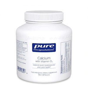 Pure Encapsulations Calcium with Vitamin D3 -- 180 Capsules