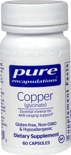 Pure Encapsulations Copper (glycinate) -- 60 Capsules