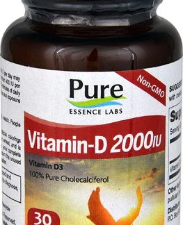 Pure Essence Labs Vitamin-D 2000 IU™ -- 30 Vegi-Caps
