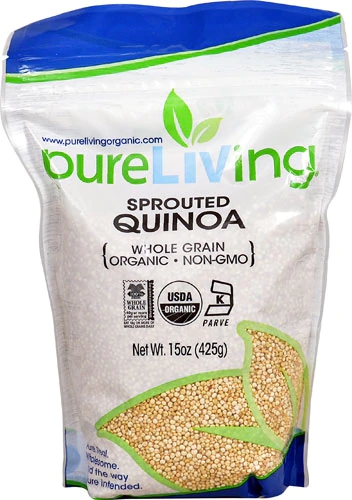 Pure Living Organic Sprouted Quinoa -- 15 oz