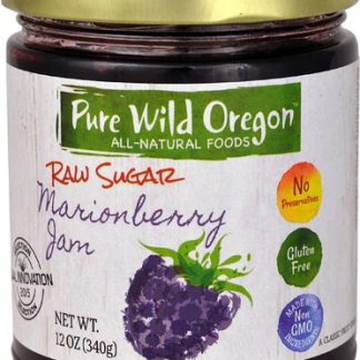 Pure Wild Oregon Raw Sugar Jam Gluten Free Marionberry -- 12 oz
