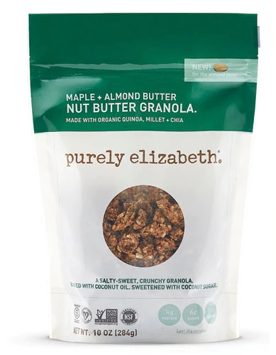 Purely Elizabeth Nut Butter Granola Maple + Almond Butter -- 10 oz