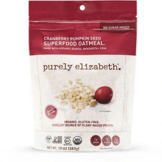 Purely Elizabeth Organic Superfood Oatmeal Gluten Free Cranberry Pumpkin Seed -- 10 oz