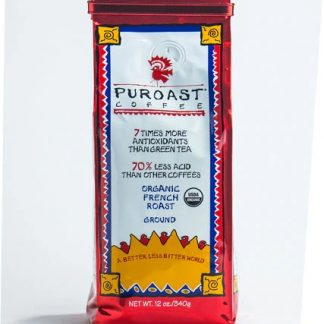 Puroast Organic Low Acid Ground Coffee French Roast -- 12 oz