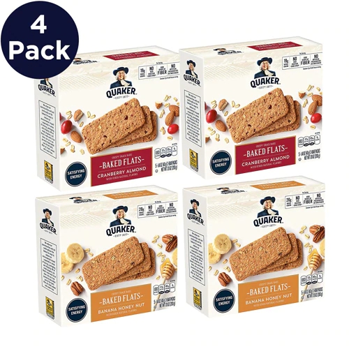 Quaker Breakfast Cookies Variety Pack -- 6 Cookies Each / Pack of 4