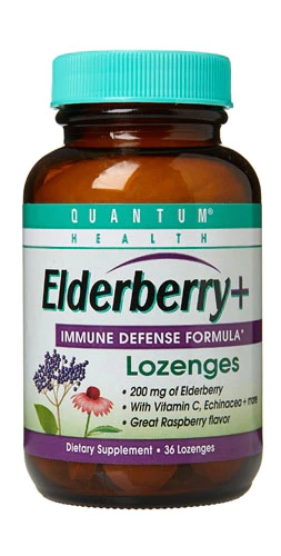 Quantum Elderberry Lozenges Raspberry -- 36 Lozenges