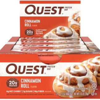 Quest Nutrition QuestBar Protein Bar Cinnamon Roll -- 12 Bars