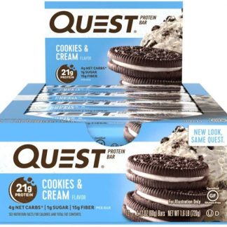 Quest Nutrition QuestBar Protein Bar Cookies & Cream -- 12 Bars