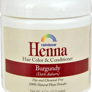 Rainbow Research Henna Hair Color and Conditioner Burgundy Dark Auburn -- 4 oz