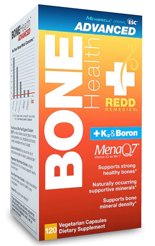 Redd Remedies Bone Health + K2 & Boron -- 120 Vegetarian Capsules