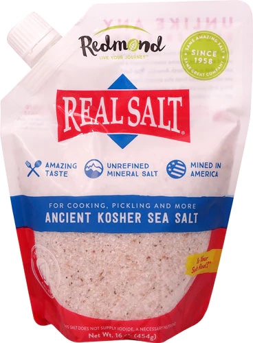 Redmond Real Salt Ancient Kosher Sea Salt -- 16 oz