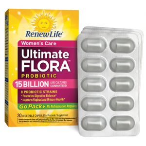 Renew Life Women's Care Probiotic Ultimate Flora™ -- 15 billion - 30 Vegetable Capsules Go Pack