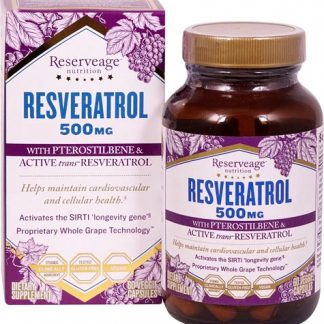 Reserveage Nutrition Resveratrol -- 500 mg - 60 Veggie Caps