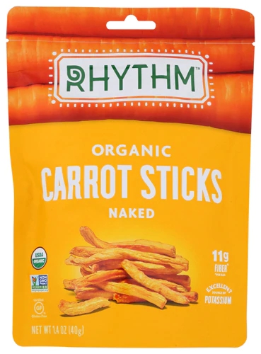 Rhythm Superfoods Organic Carrot Sticks Dried Gluten Free Naked -- 1.4 oz