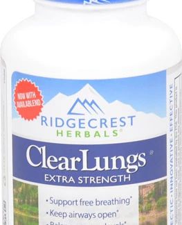 RidgeCrest Herbals ClearLungs® Extra Strength -- 60 Vegan Capsules