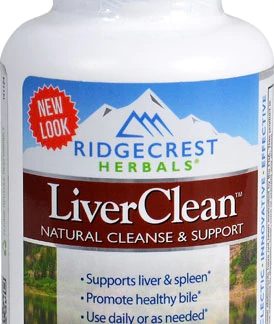 RidgeCrest Herbals LiverClean™ -- 60 Vegetarian Capsules