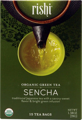 Rishi Tea Organic Green Tea Sencha -- 15 Tea Bags