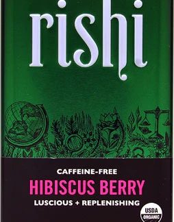 Rishi Tea Organic Loose Leaf Herbal Tea Caffeine Free Hibiscus Berry -- 2.82 oz